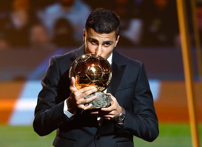 Rodri wins the 2024 Ballon d'Or